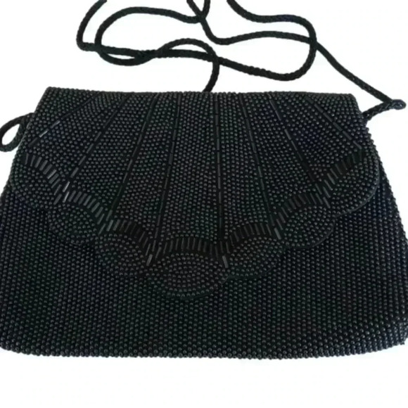 Beaded crossbody Double Entry bag. - Picture 1 of 3